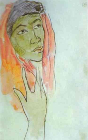 Head of a Woman by Paul Gauguin
