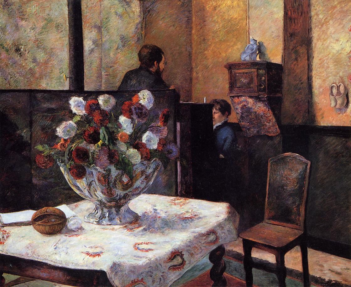 Interior of the Painter's House, rue Carcel by Paul Gauguin