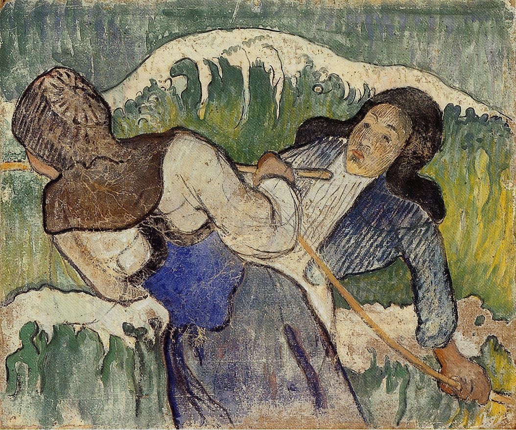 Kelp gatherers by Paul Gauguin