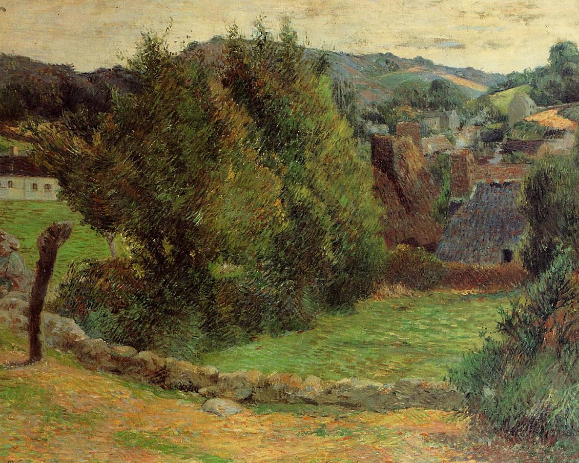 Landscape at Pont-Aven by Paul Gauguin