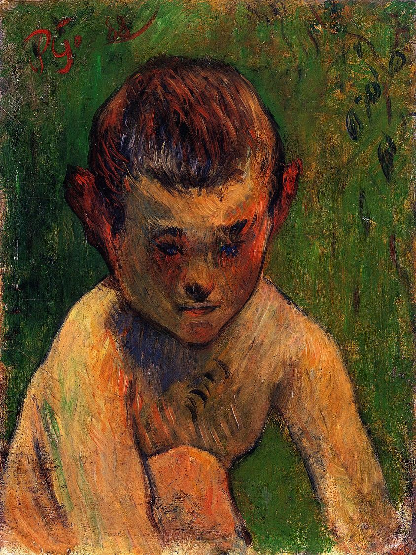 Little breton bather by Paul Gauguin