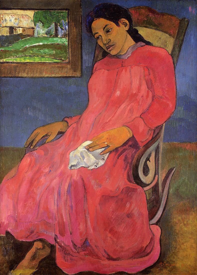 Melancholic by Paul Gauguin