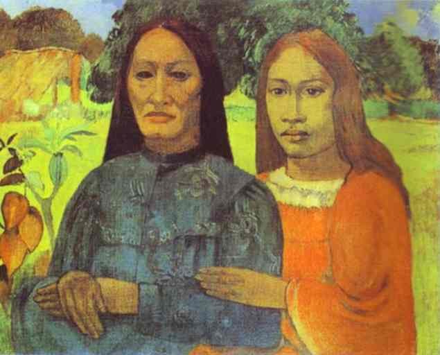 Mother and Daughter by Paul Gauguin