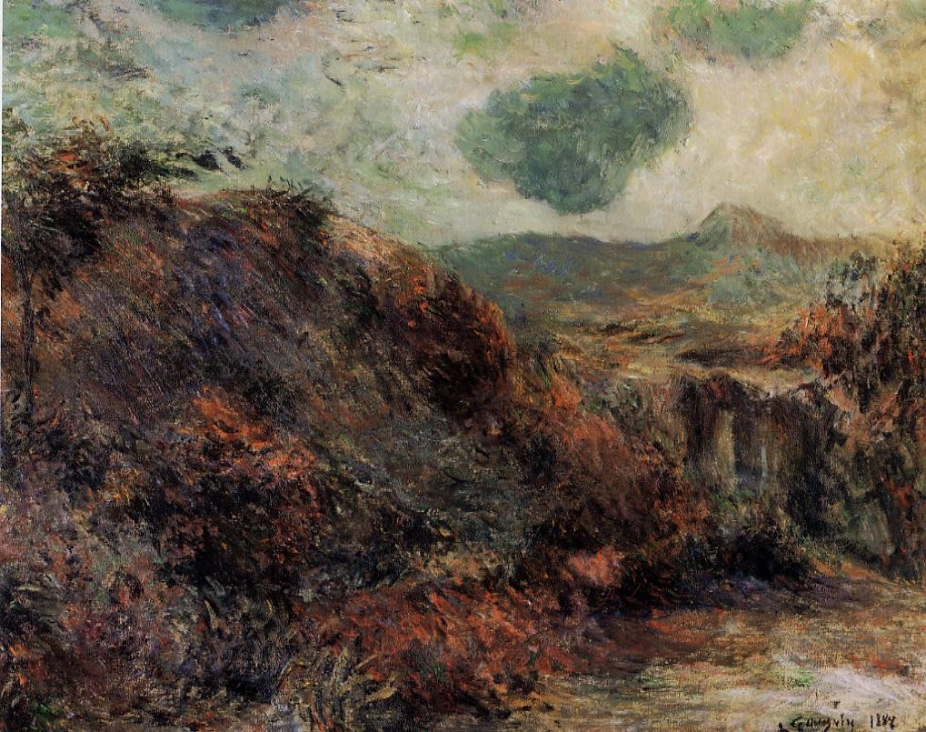 Mountain landscape by Paul Gauguin