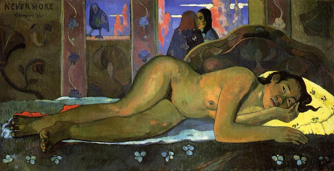 Nevermore by Paul Gauguin