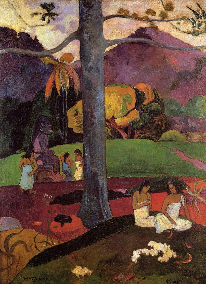 Olden times by Paul Gauguin