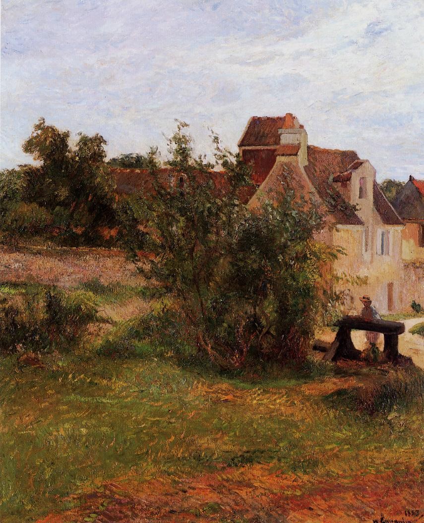 Osny, the gate of Busagny farm by Paul Gauguin