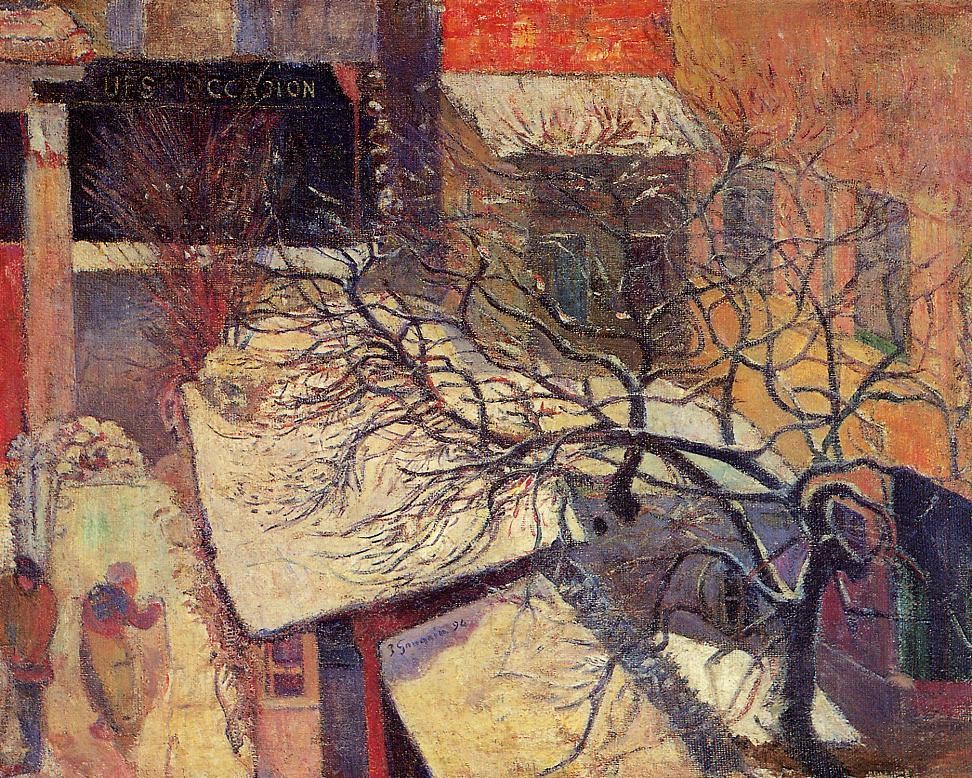 Paris in the snow by Paul Gauguin