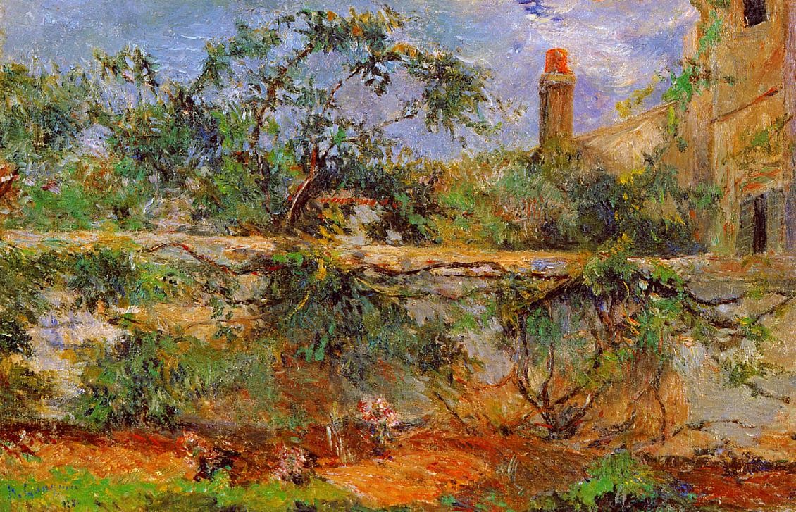 Party wall by Paul Gauguin