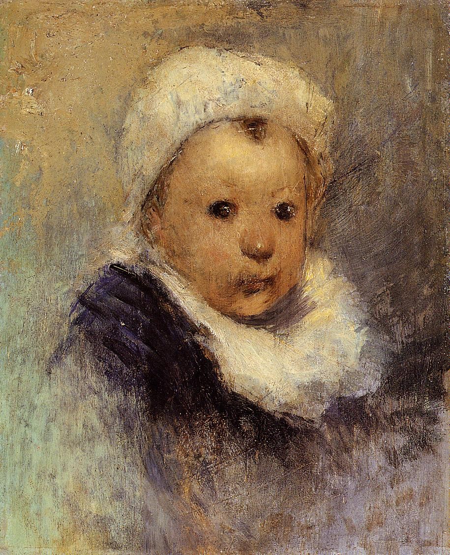 Portrait of a child (Aline Gauguin) by Paul Gauguin