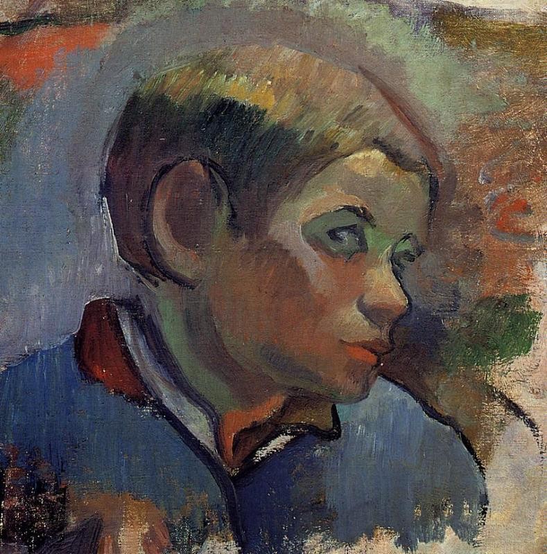 Portrait of a little boy by Paul Gauguin