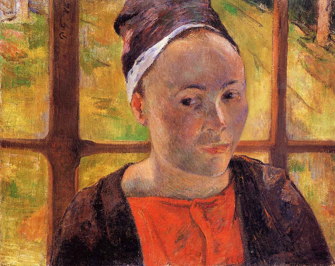Portrait of a woman (Marie Lagadu) by Paul Gauguin