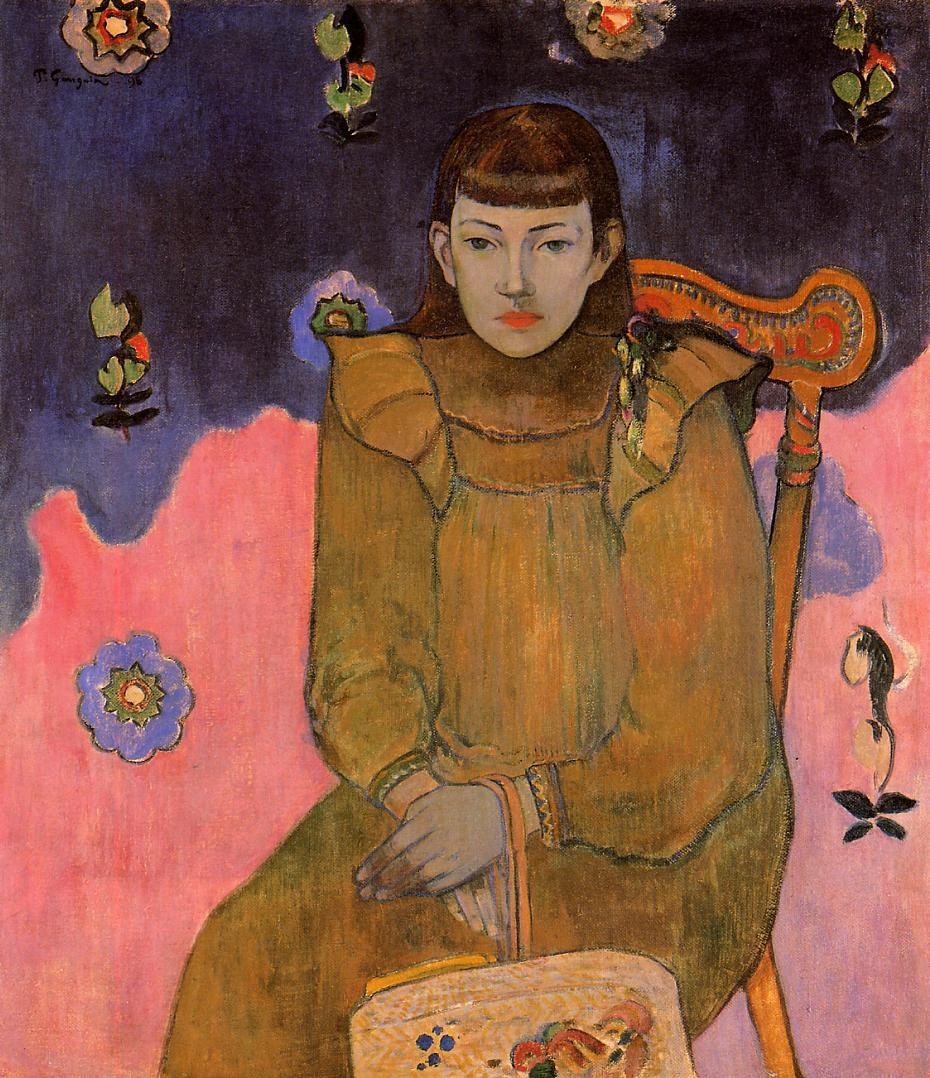 Portrait of a Young Woman, Vaite (Jeanne) Goupil by Paul Gauguin