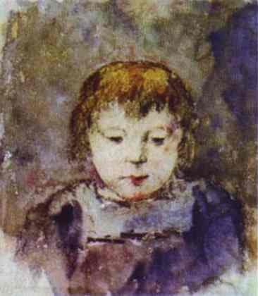 Portrait of Gaugin's daughter Aline by Paul Gauguin