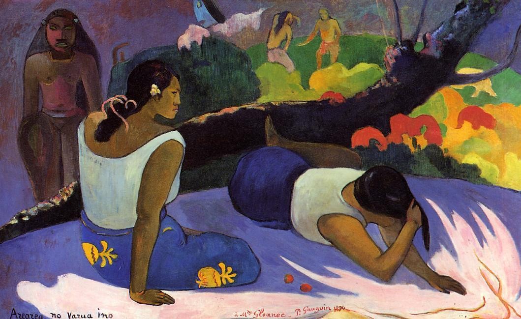 Reclining Tahitian Women by Paul Gauguin