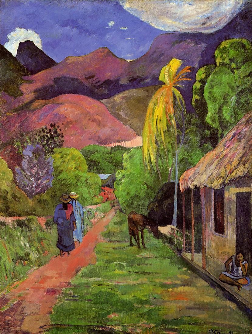 Road in Tahiti by Paul Gauguin