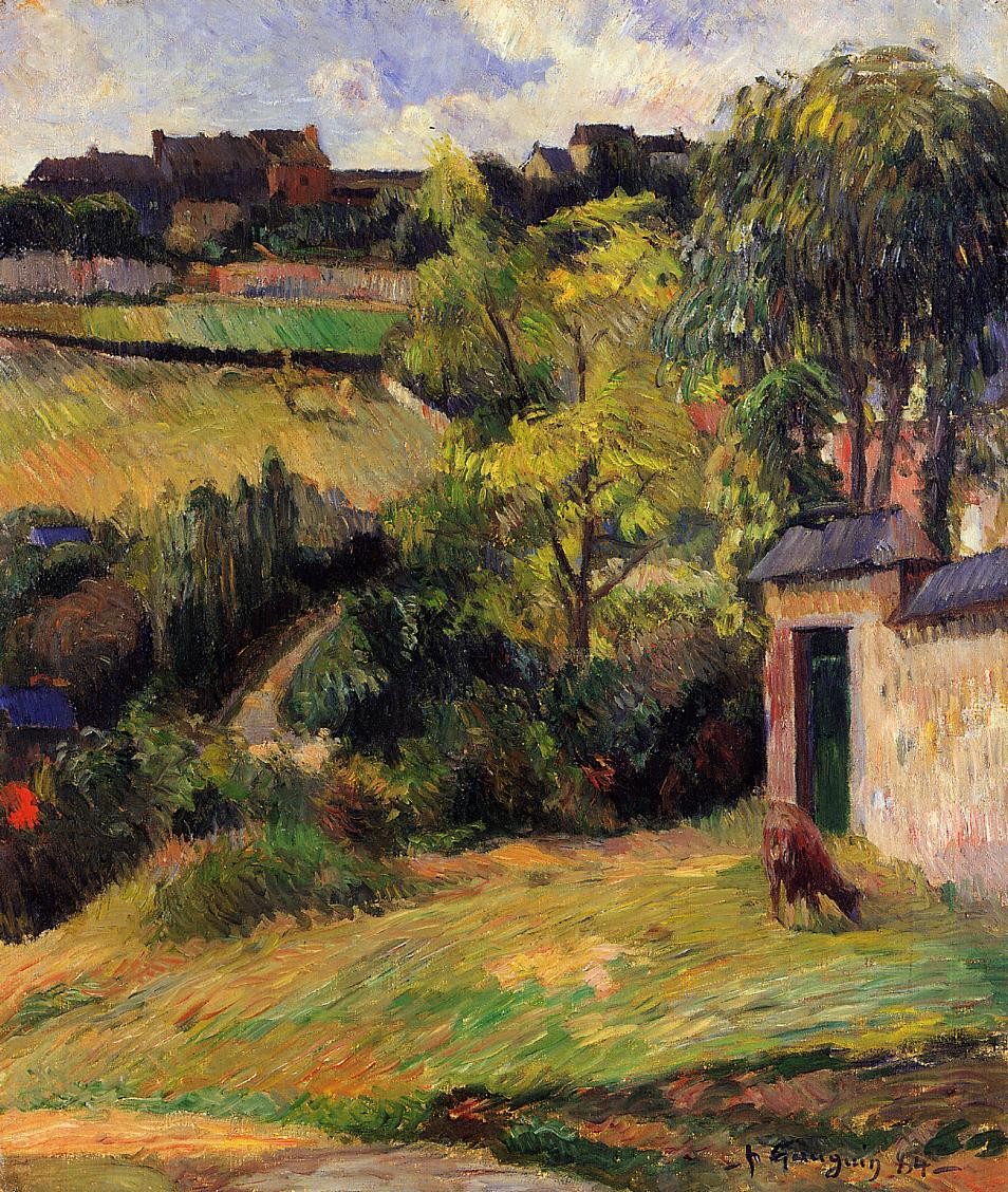 Rouen suburb by Paul Gauguin