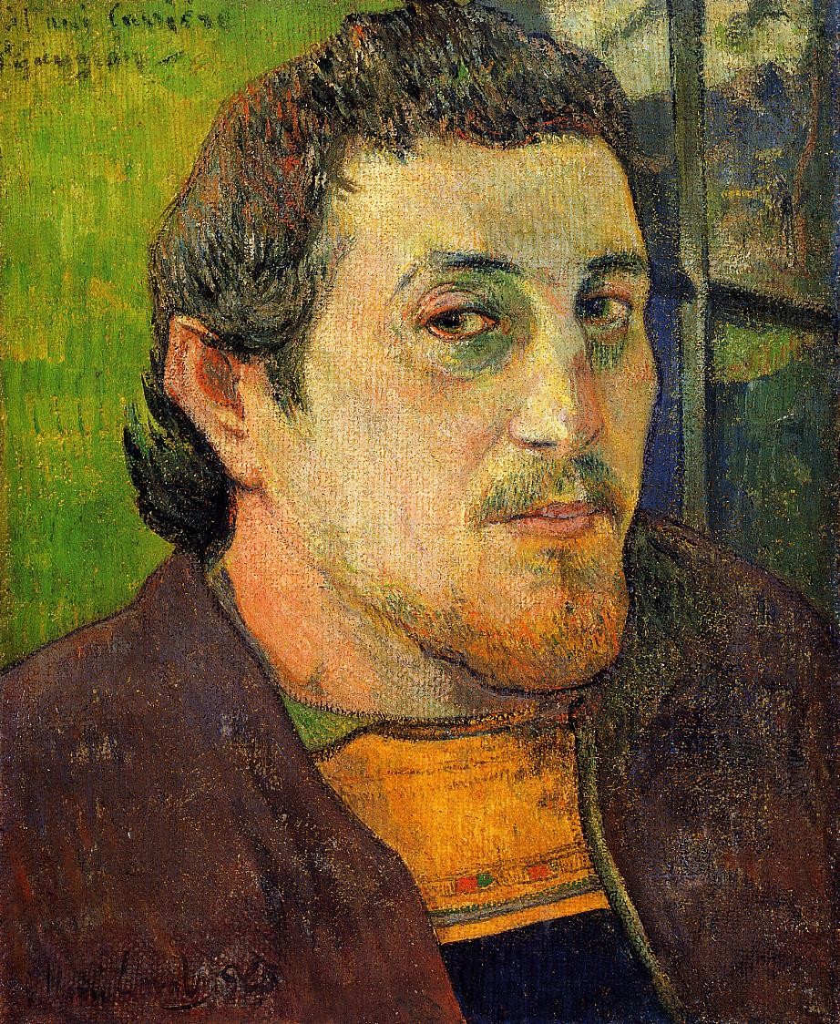 Self portrait at Lezaven by Paul Gauguin