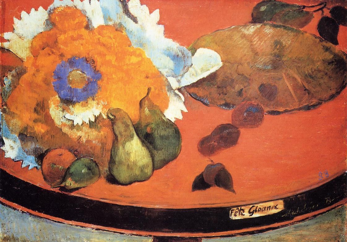 Still Life Fete Gloanec by Paul Gauguin