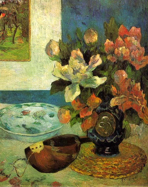 Still Life with a Mandolin by Paul Gauguin
