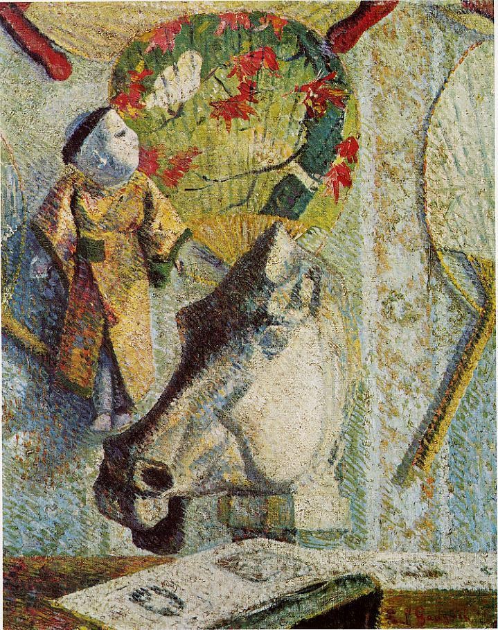 Still life with horse's head by Paul Gauguin