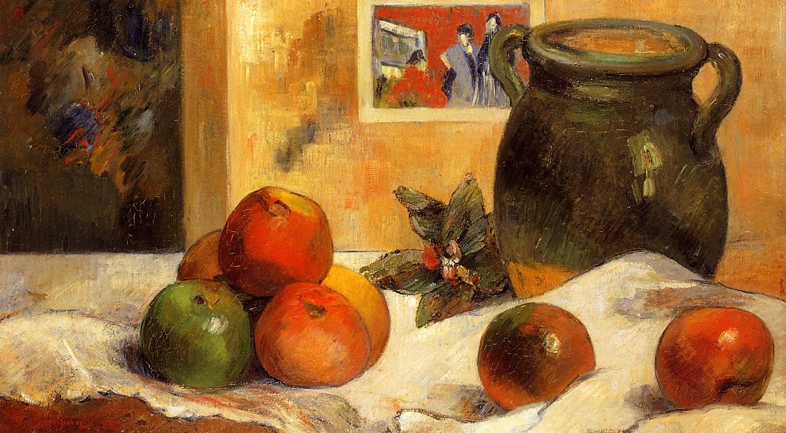 Still life with Japanese print by Paul Gauguin