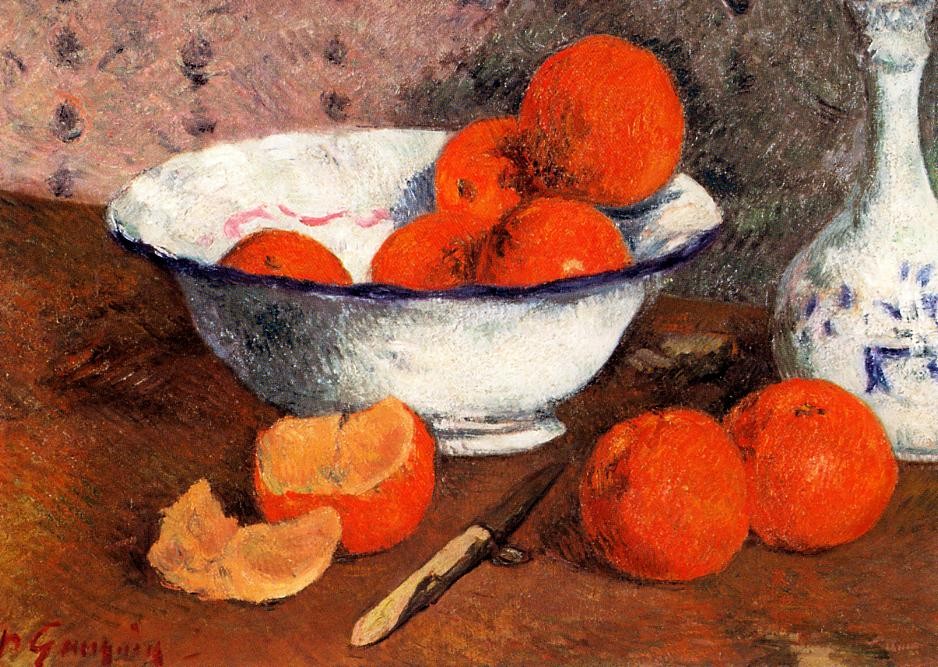 Still life with Oranges by Paul Gauguin