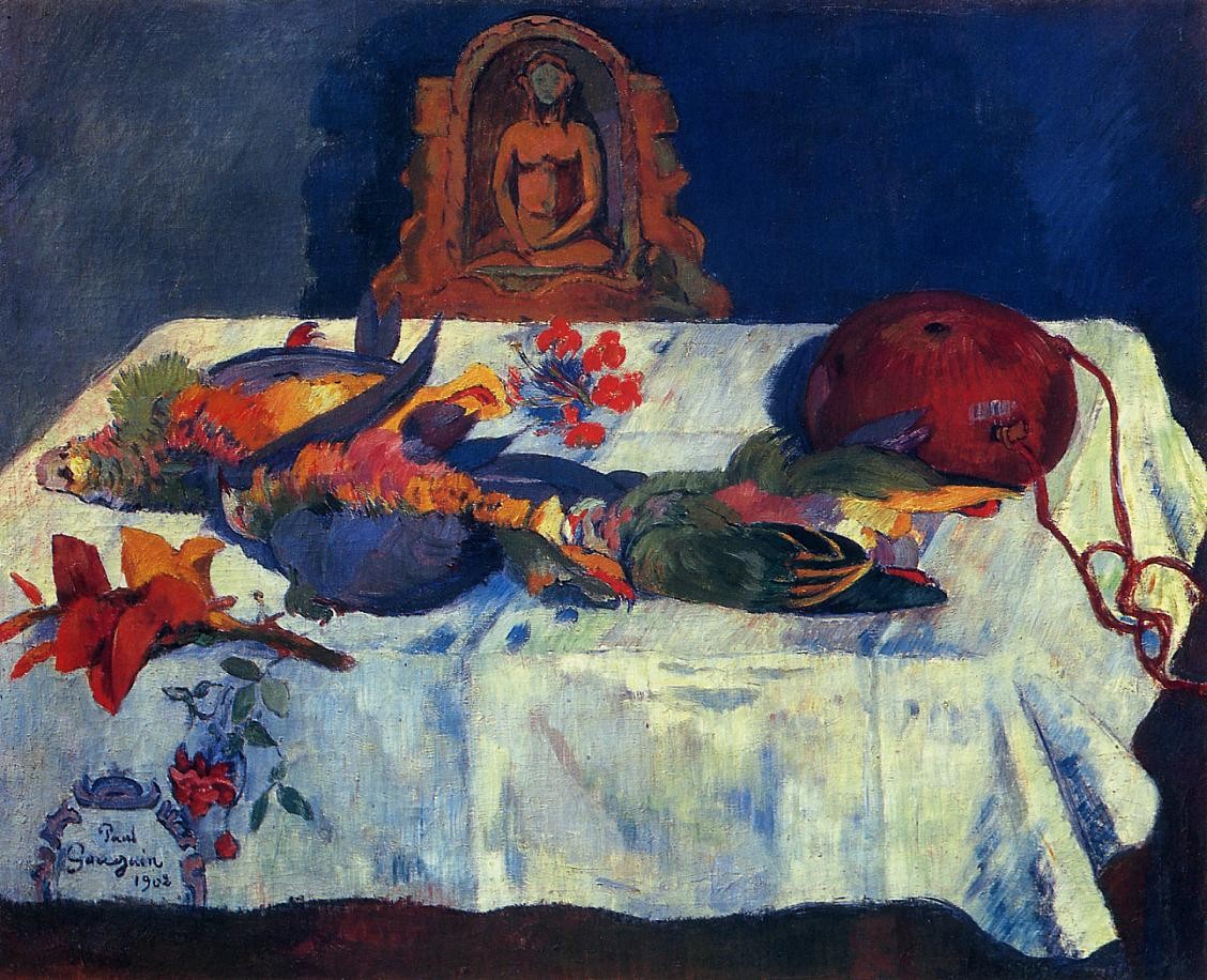Still Life with Parrots by Paul Gauguin