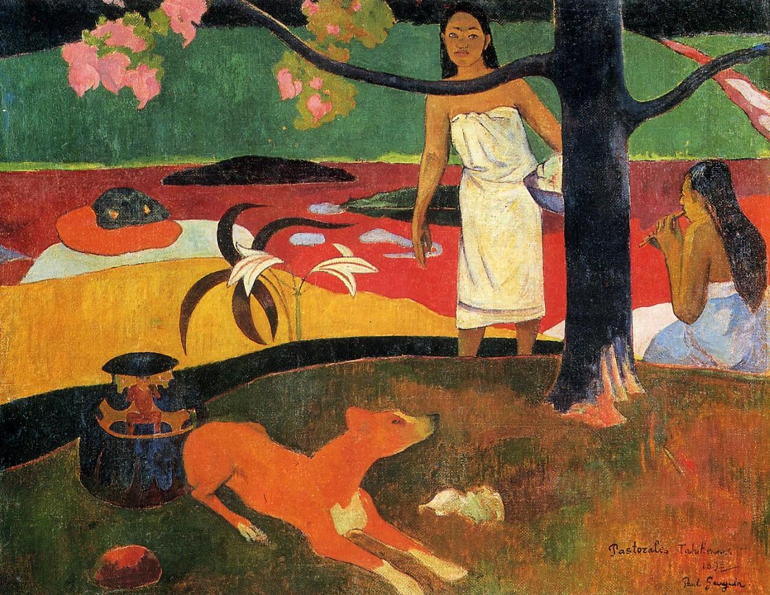 Tahitian pastorale by Paul Gauguin