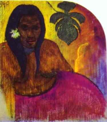 Tahitian Woman by Paul Gauguin