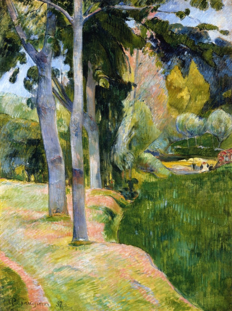 The large tree by Paul Gauguin