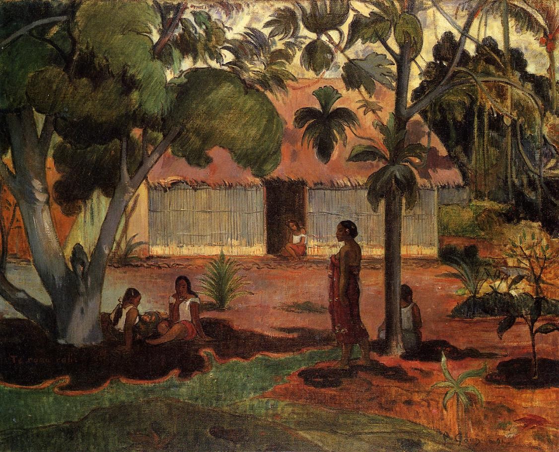 The large tree by Paul Gauguin