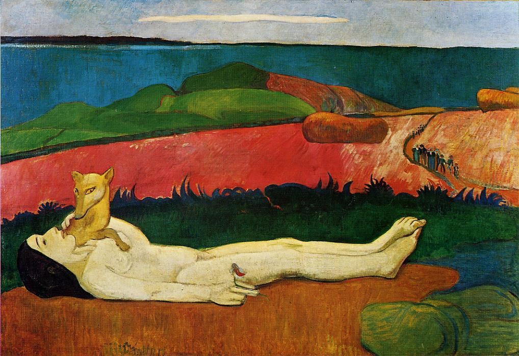 The loss of virginity (Awakening of spring) by Paul Gauguin