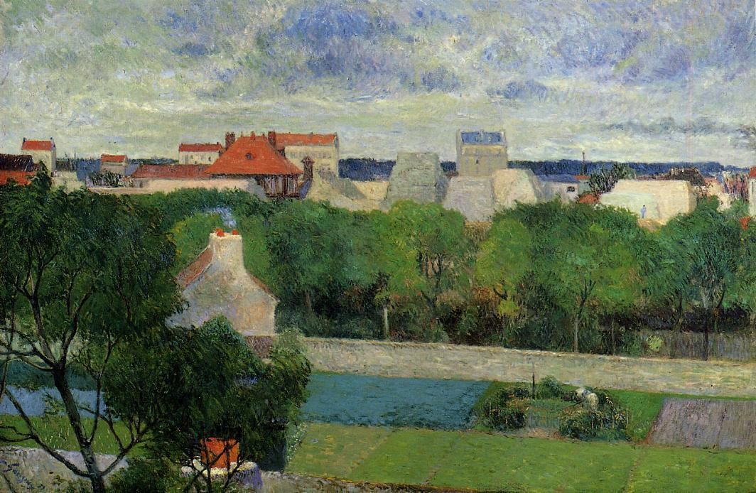 The market gardens of Vaugirard by Paul Gauguin