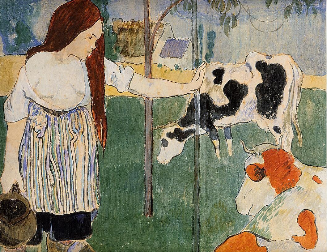The milkmaid by Paul Gauguin