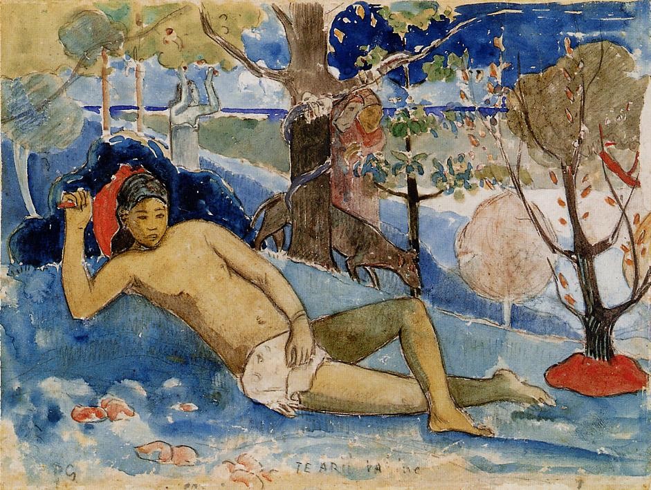 The queen of beauty by Paul Gauguin
