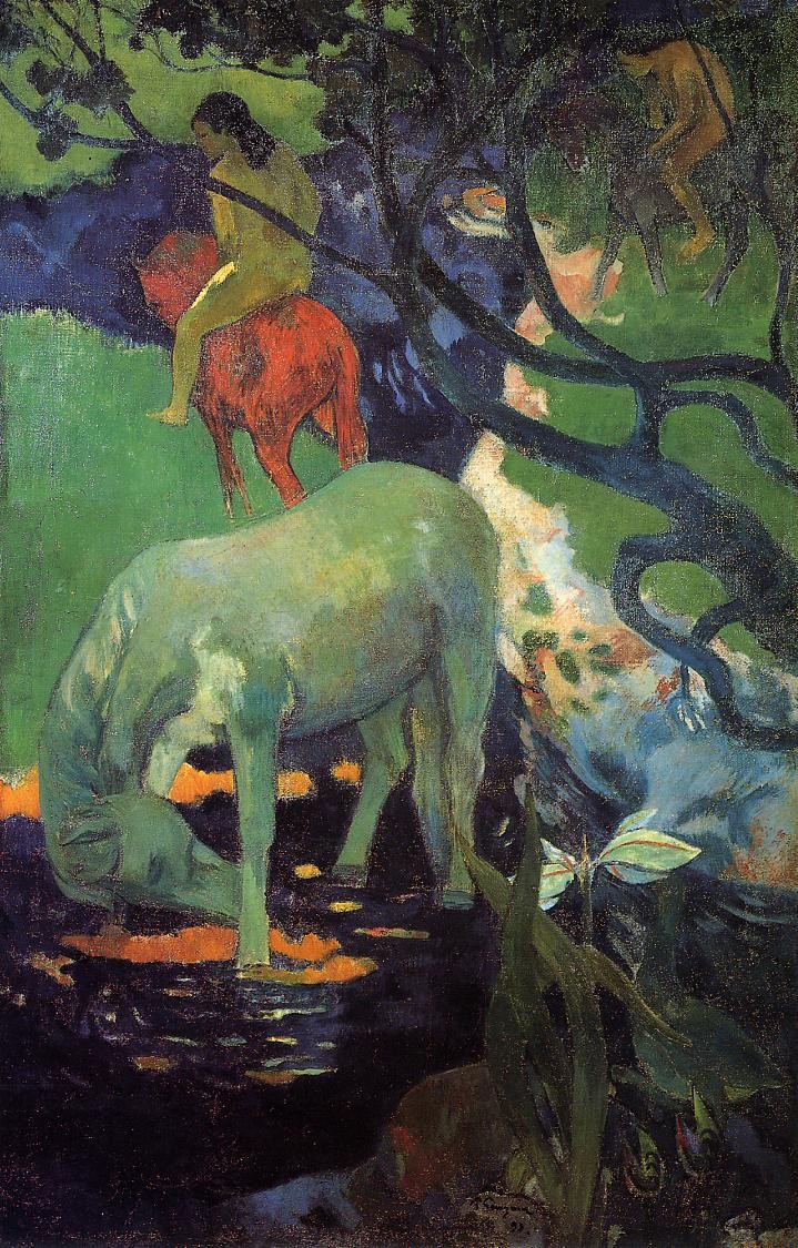 The White Horse by Paul Gauguin