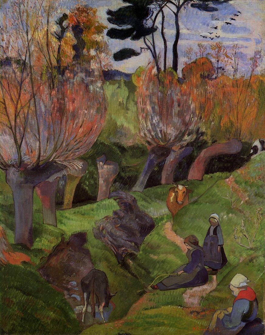 The willows by Paul Gauguin