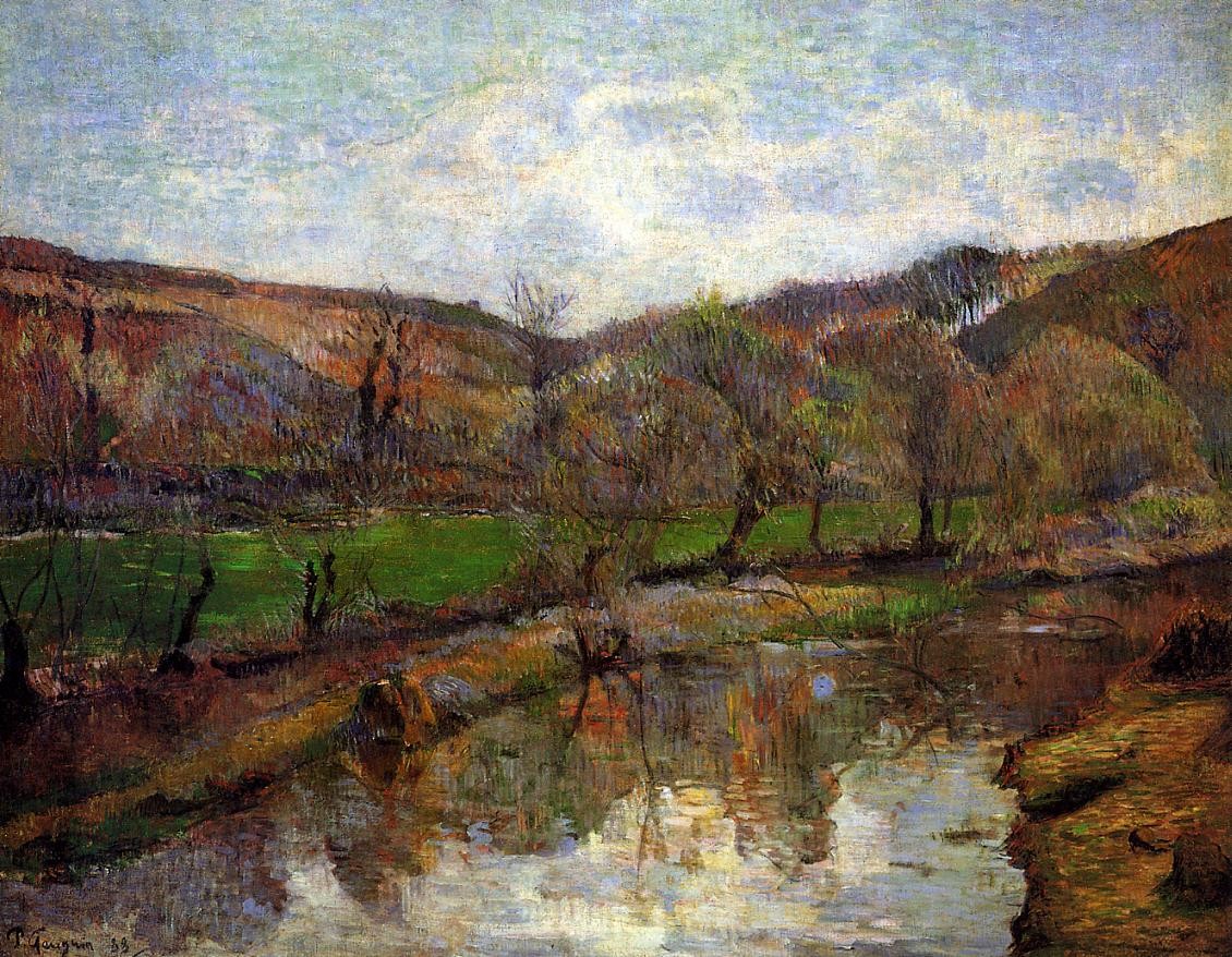 Upstream of Pont-Aven by Paul Gauguin
