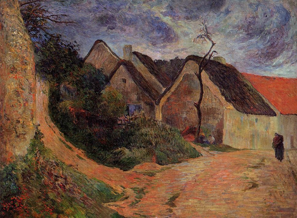 Village street, Osny by Paul Gauguin