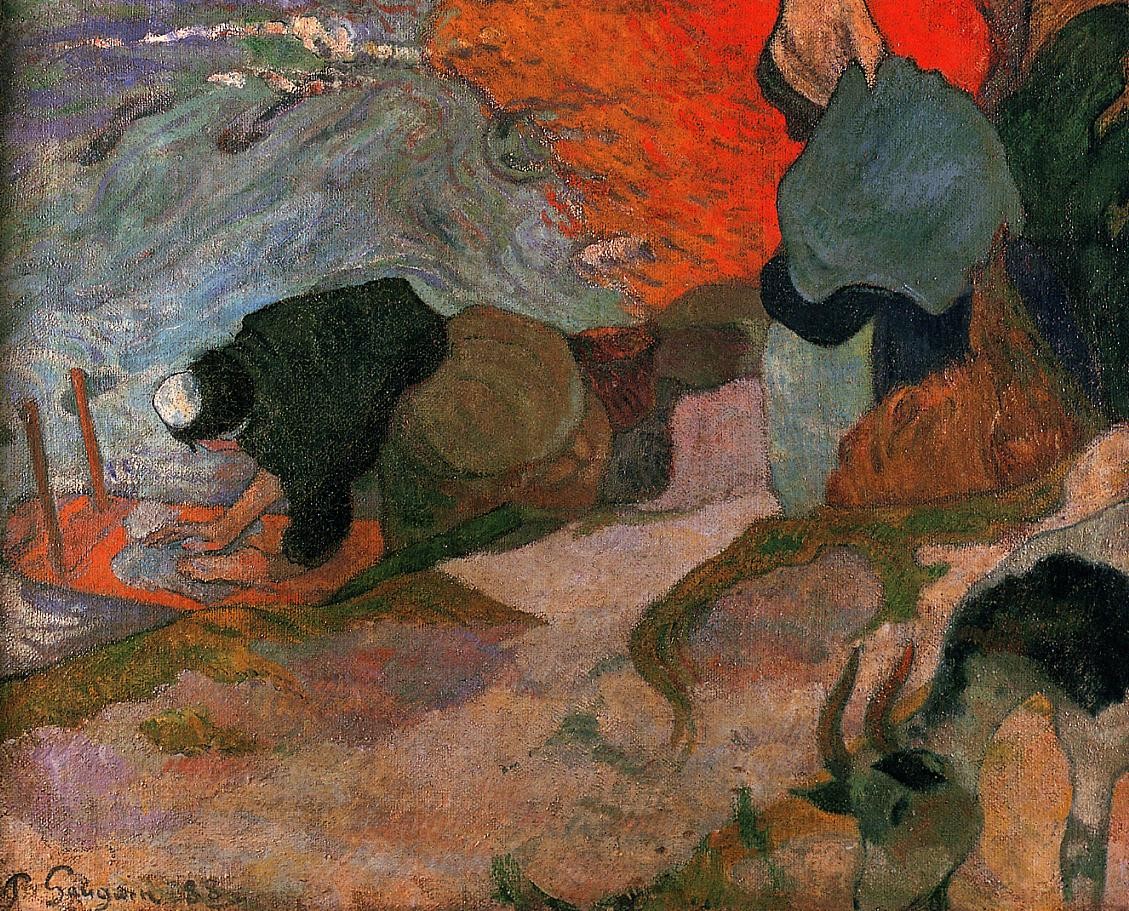 Washerwomen by Paul Gauguin