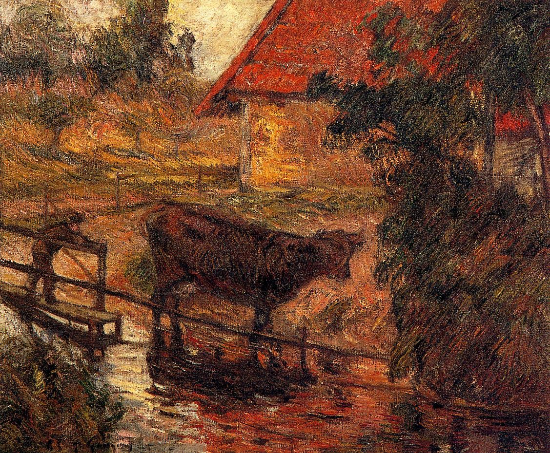Watering place by Paul Gauguin