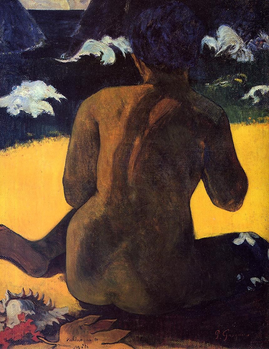 Woman by the sea by Paul Gauguin