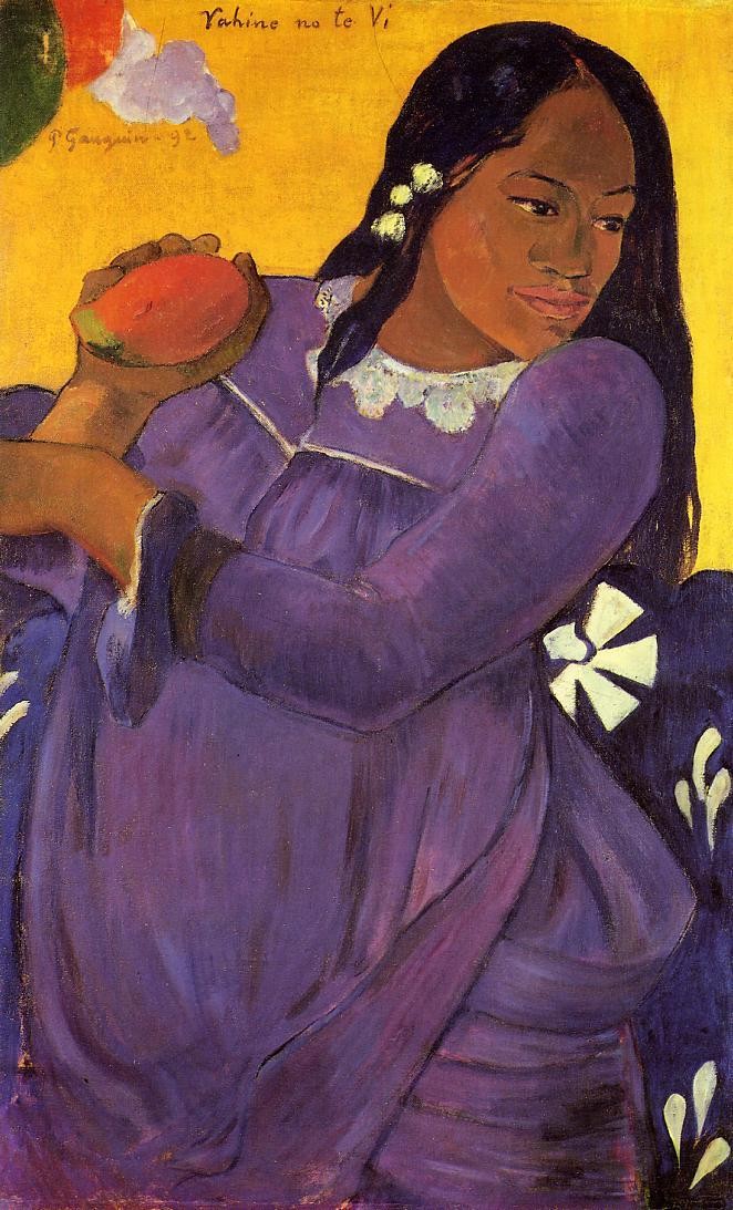 Woman with a Mango by Paul Gauguin
