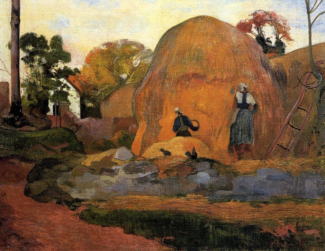 Yellow Haystacks (Golden Harvest) by Paul Gauguin