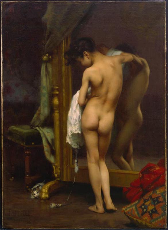 A Venetian bather by Paul Peel