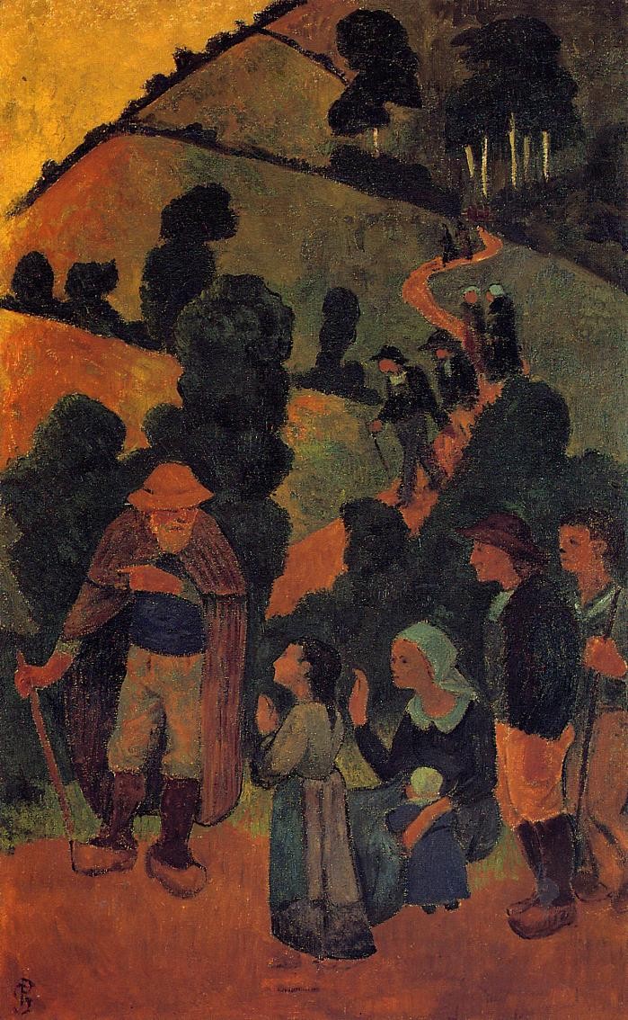 Bretons on a Path by Paul Serusier