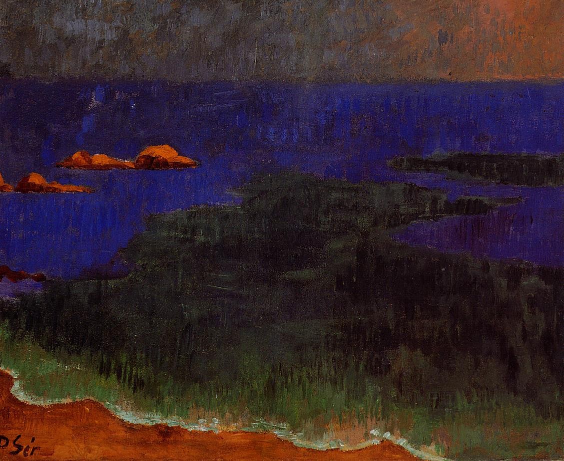 The Seat at Poldu Sunset by Paul Serusier