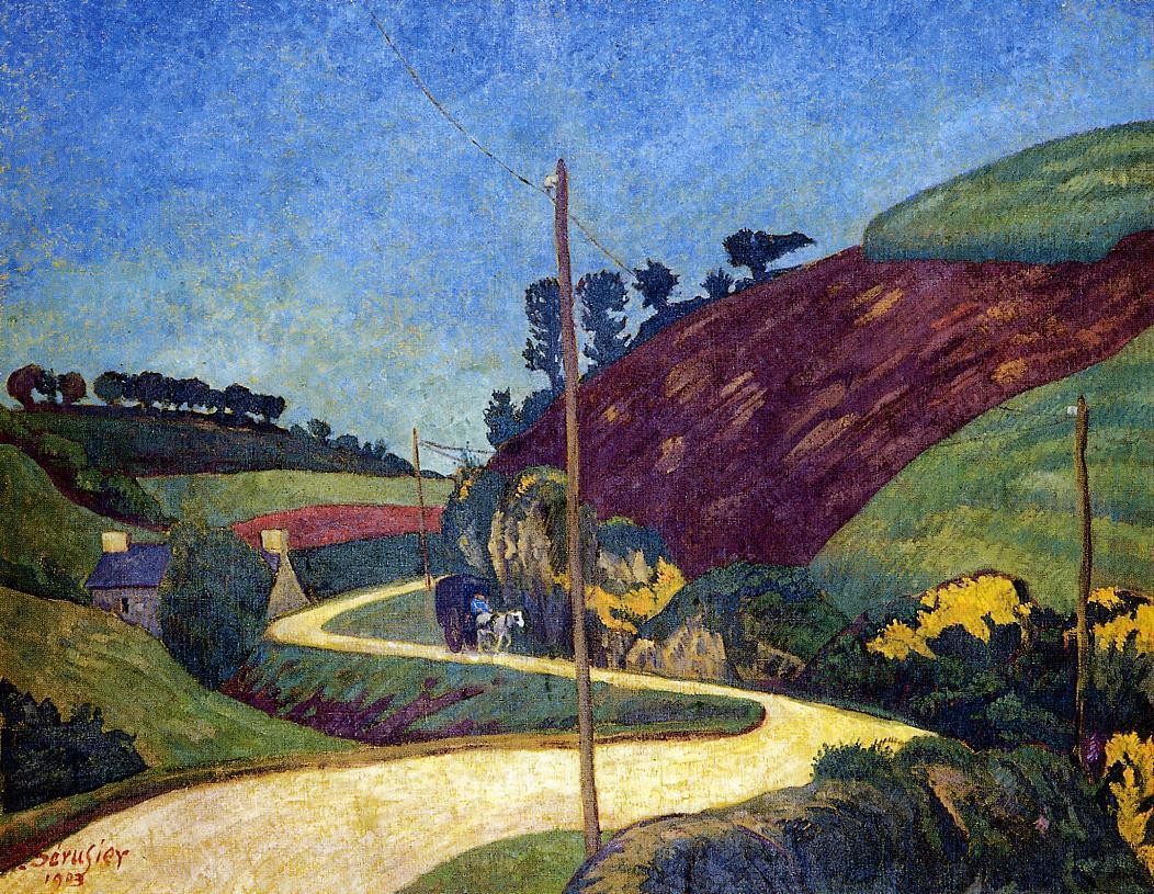 The Stagecoach Road in the Country with a Cart by Paul Serusier