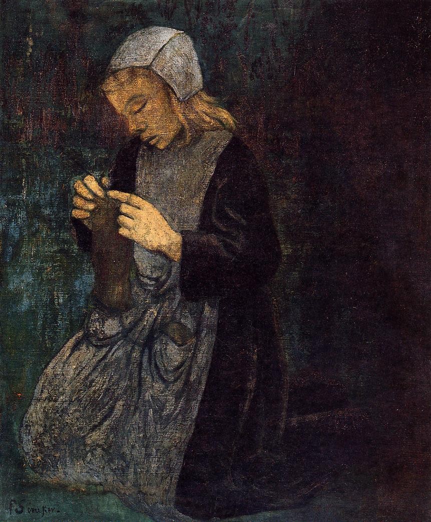 Young Breton (The Little Knitter) by Paul Serusier